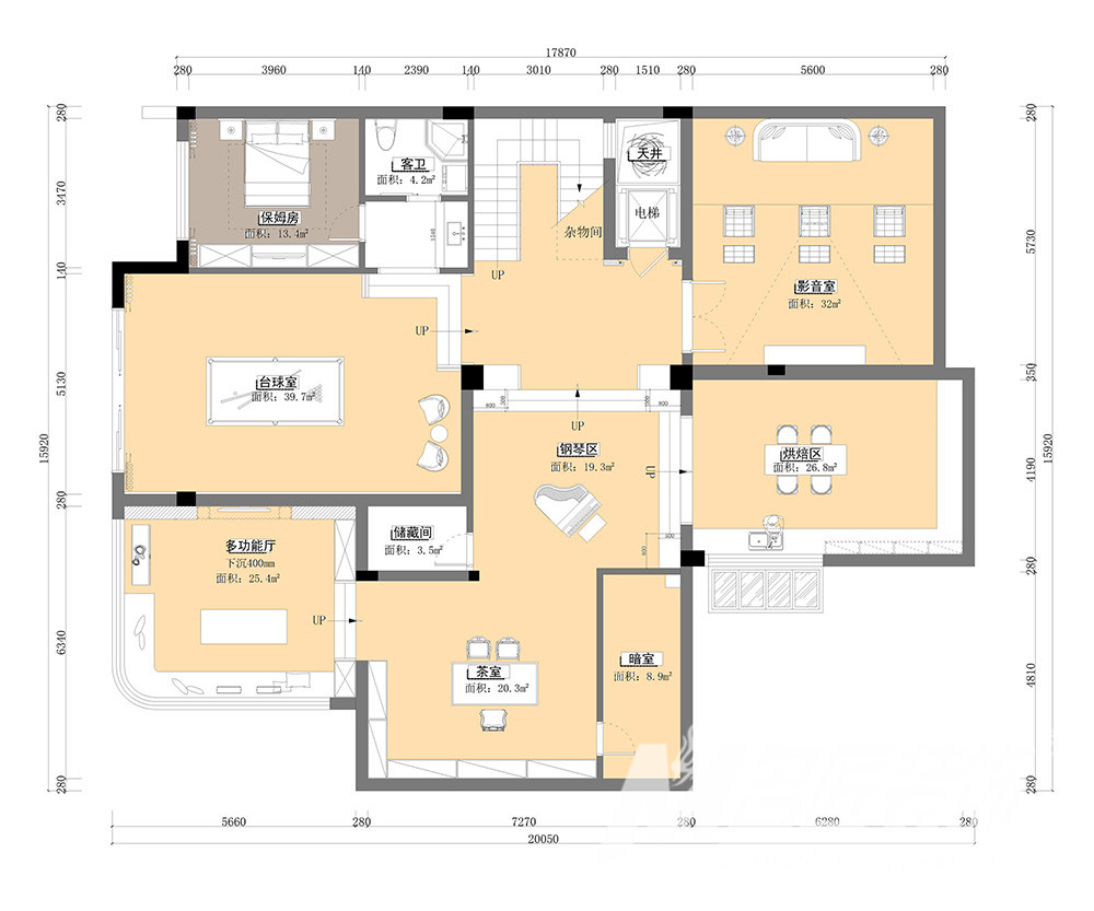地下室布局图 地下室布局图